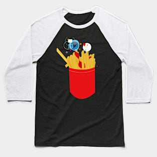 french fries and ketchup Baseball T-Shirt